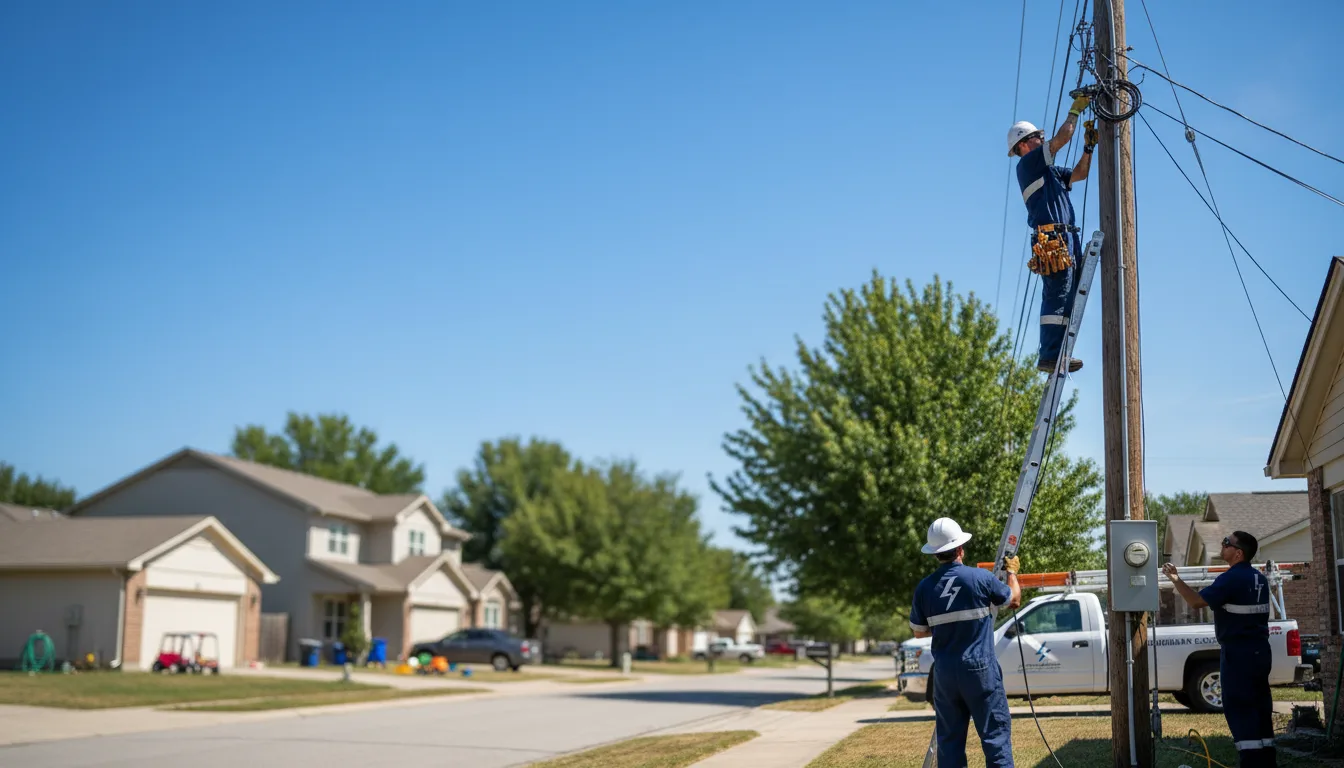 Residential electrician providing installation services in Junction, TX